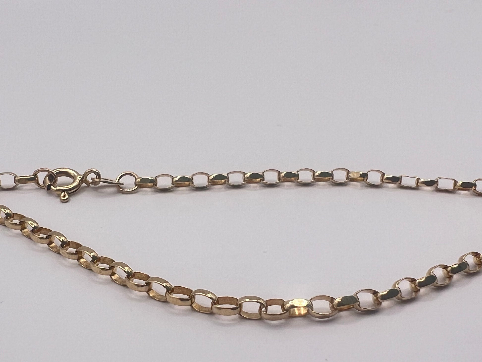9ct Gold Round Belcher Link Chain