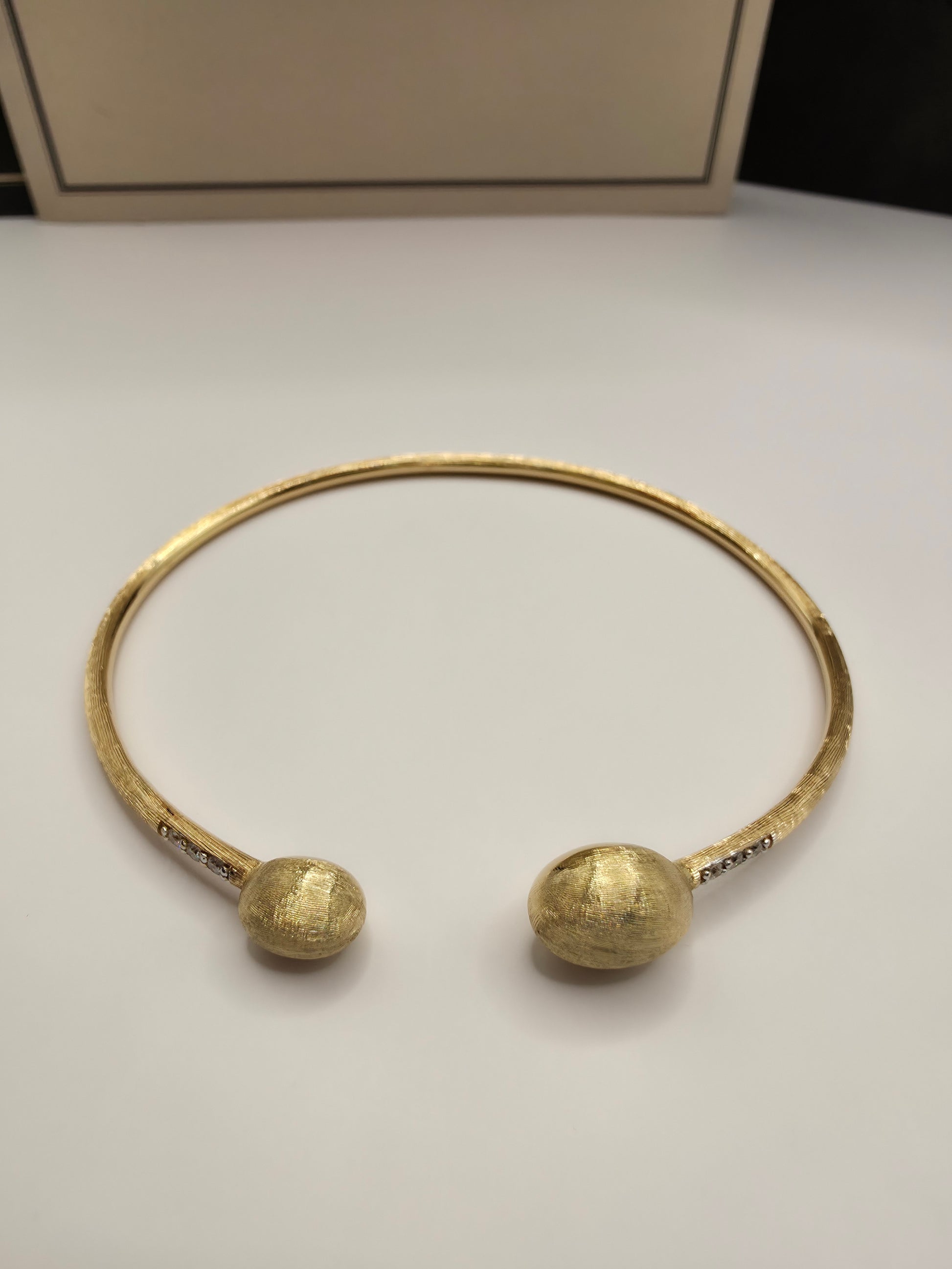 Nanis Dancing Elite 18ct Gold & Diamond Bangle - Fine & Rare - With Box & Papers