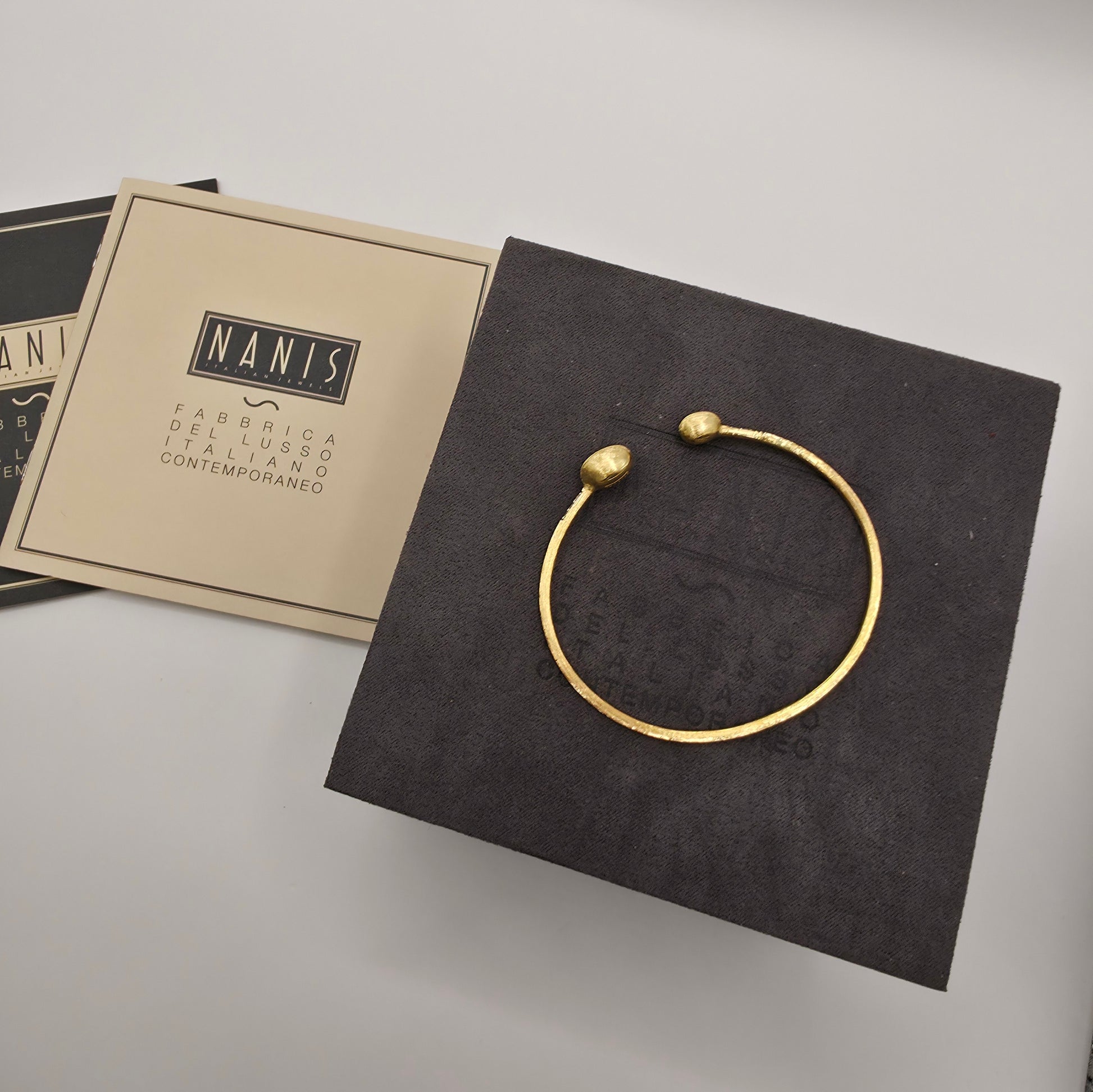 Nanis Dancing Elite 18ct Gold & Diamond Bangle - Fine & Rare - With Box & Papers