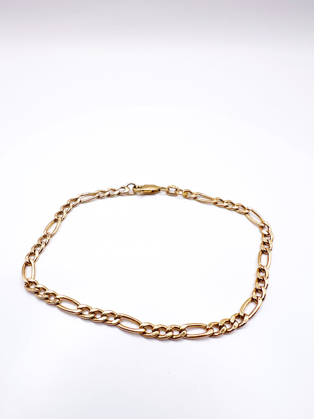 Figaro Chain Bracelet 9ct Yellow Gold