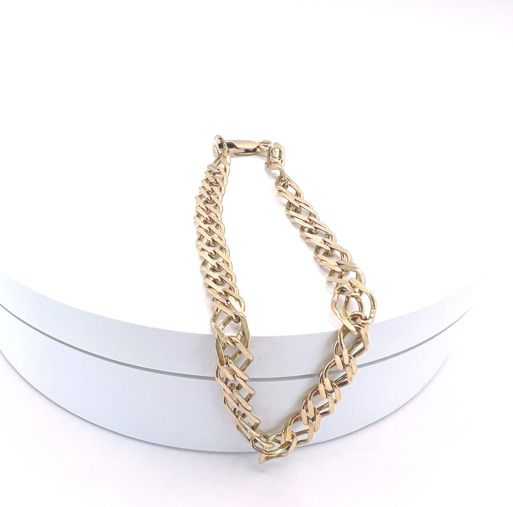 9ct Gold Fancy Curb Link Bracelet