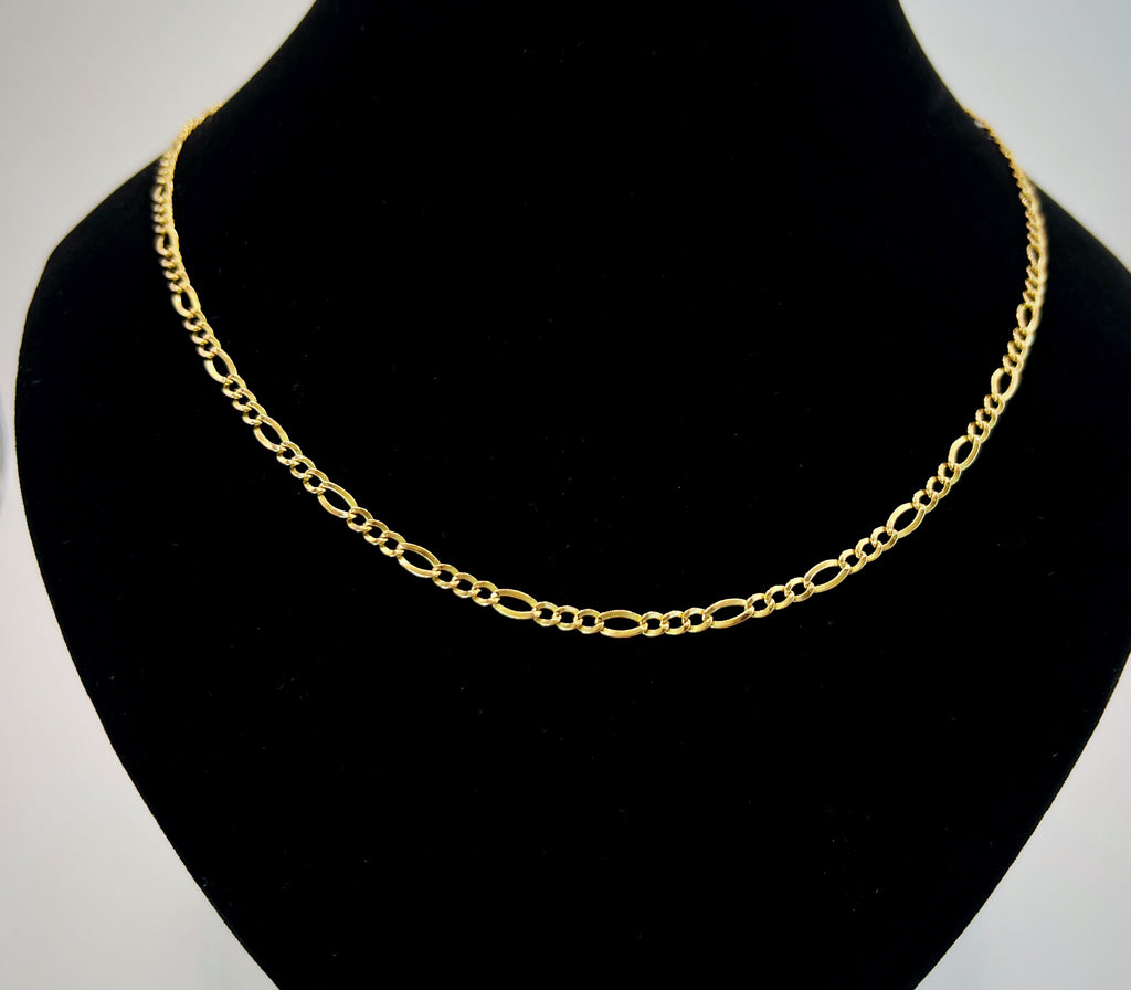 9ct Beautiful Gold Figaro Link Necklace