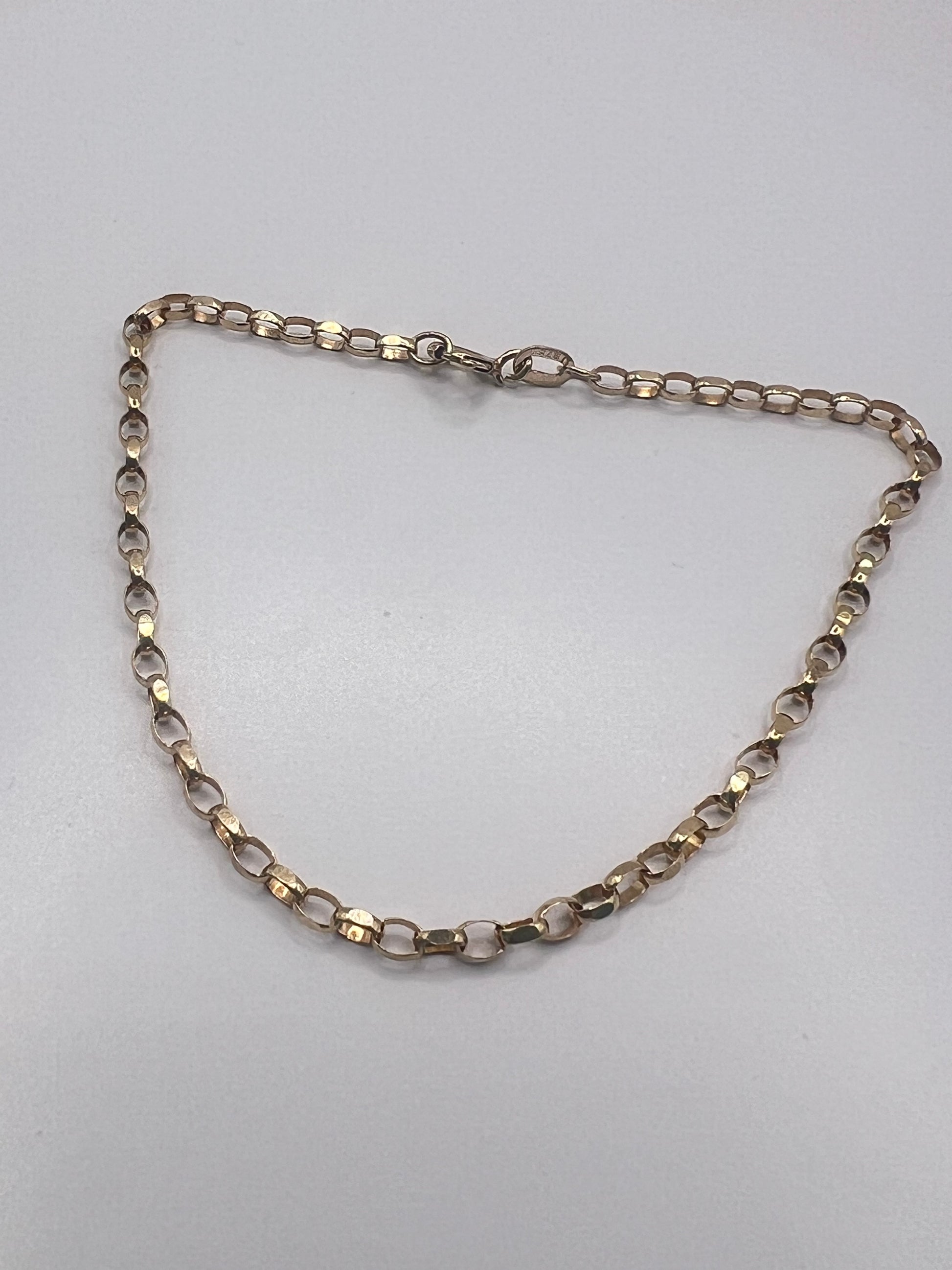 9ct Gold Round Belcher Link Chain
