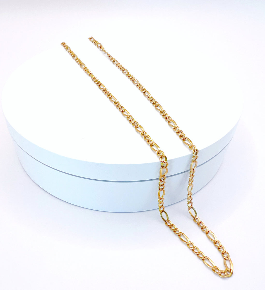 9ct Beautiful Gold Figaro Link Necklace