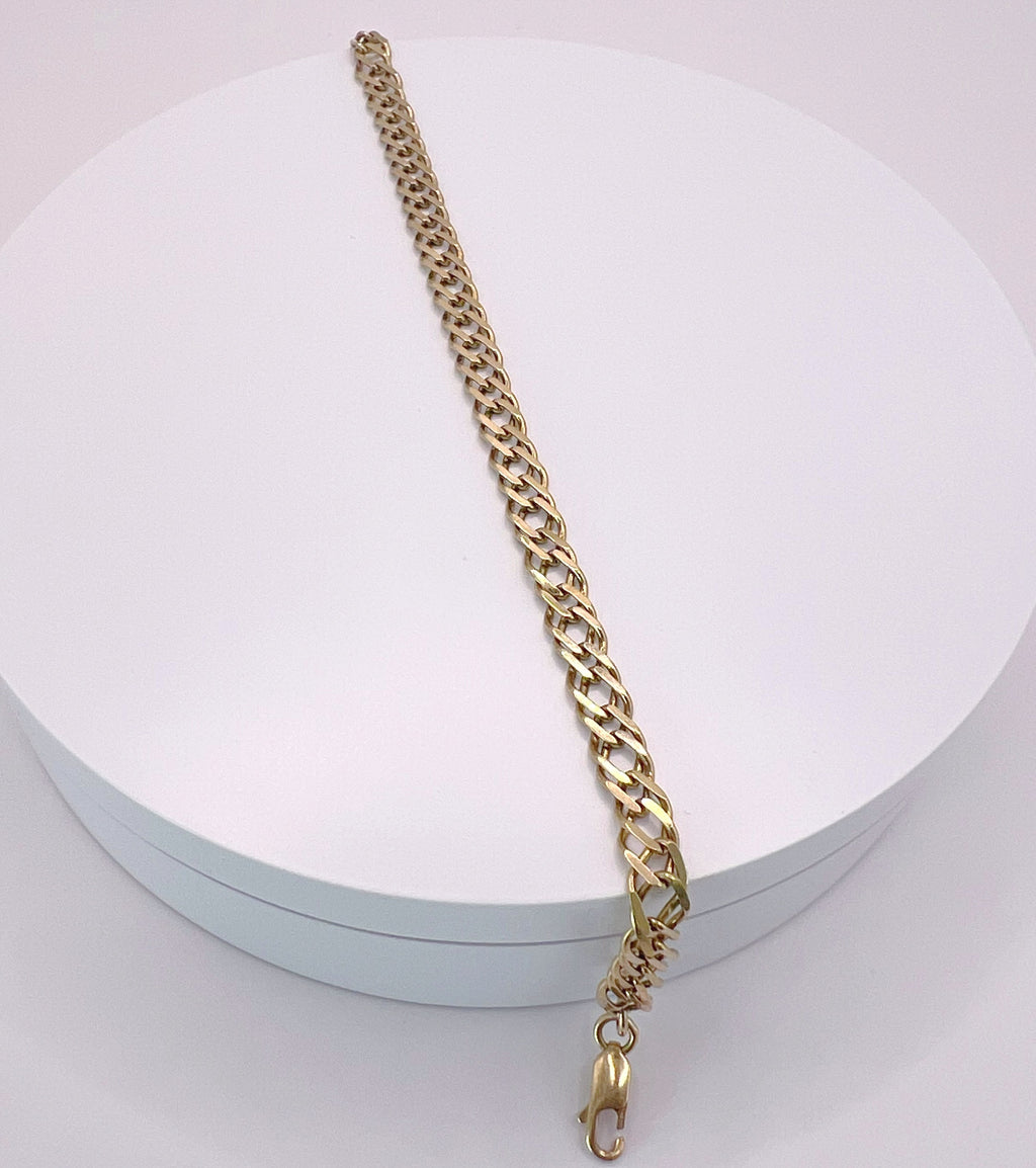 9ct Gold Fancy Curb Link Bracelet