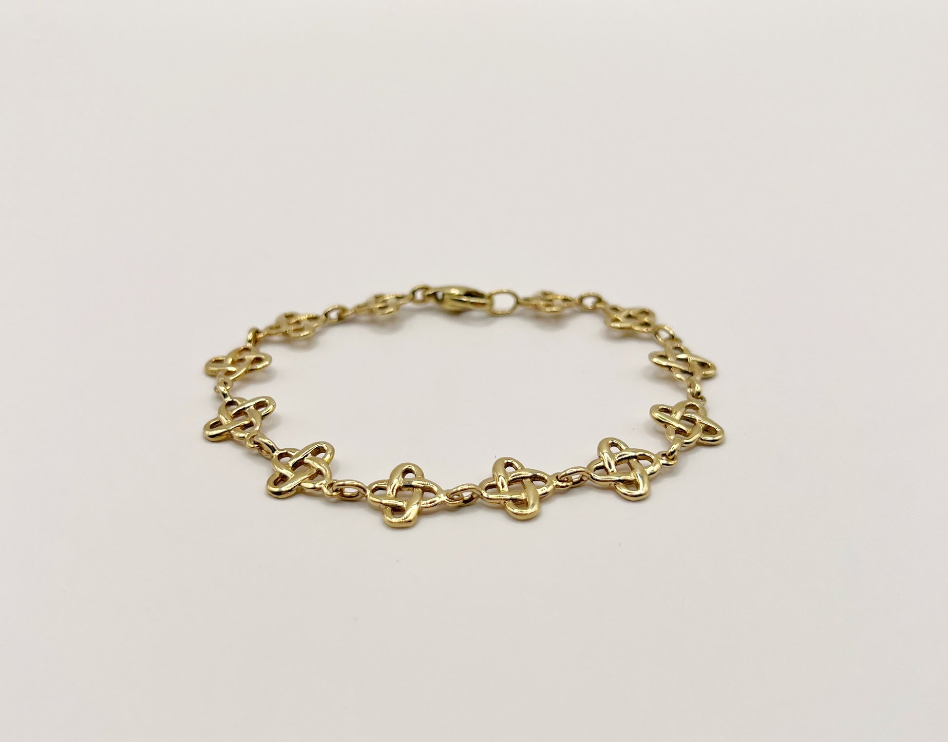 9ct Solid Yellow Gold Celtic Bracelet