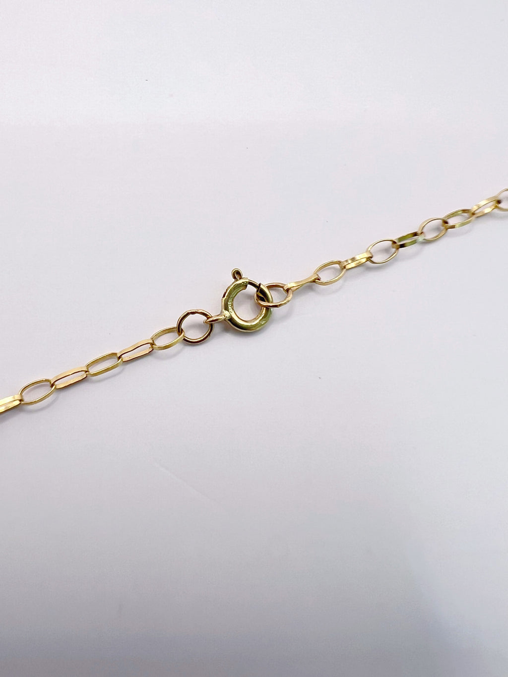 9CT Gold Belcher Chain Fine Oval Link Necklace