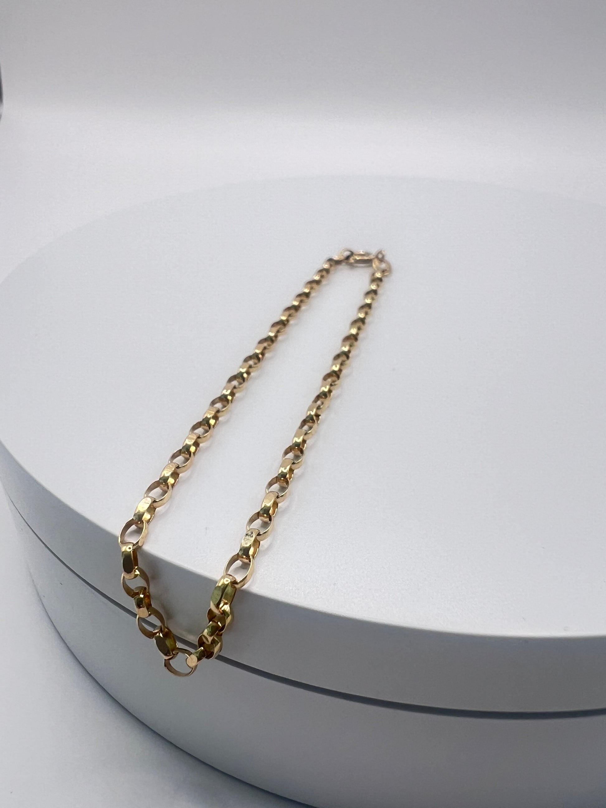 9ct Gold Round Belcher Link Chain